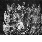Fragment van een retabel: God de Vader en engelenkoor