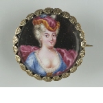 Brooch with miniature