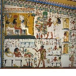 Reconstruction of the tomb of Nakht, by Miss Marcelle Baud