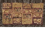 Textile fragment with geometrical decoration