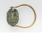 Ring met scarabee van Thoetmosis III