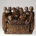 Fragment of a retable: Entombment of the Virgin Mary